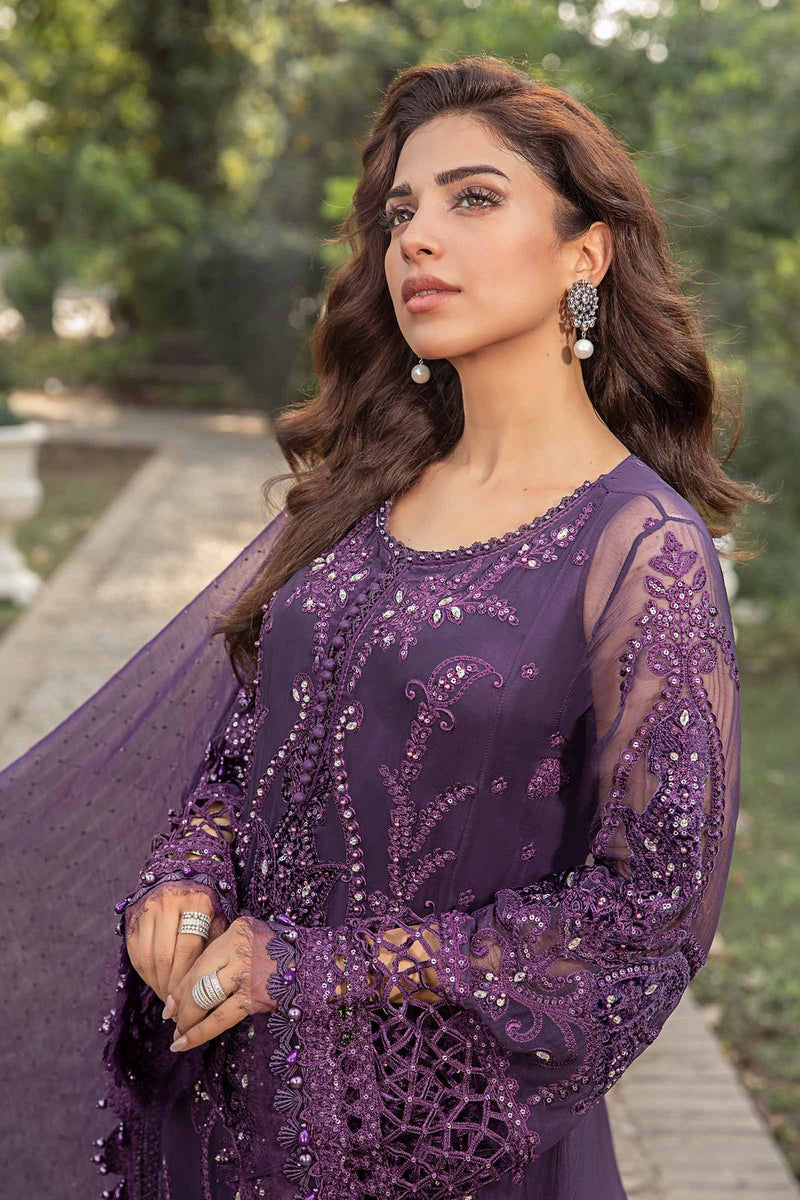 Unstitched Embroidered Chiffon Suit | MPC-24-102