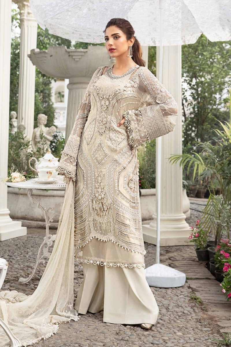 Unstitched Embroidered Chiffon Suit | MPC-24-104