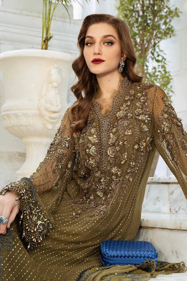 Embroidered Chiffon Suit | MPC-24-108